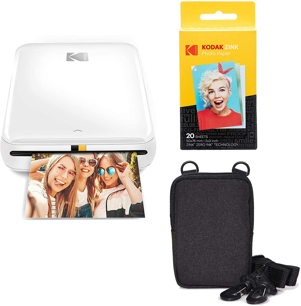 Kodak Step Touch Instant Print Camera (White) Bundle with Case