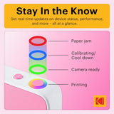 KODAK Printomatic+ Instant Print Camera (Pink) 10MP,  RGB LED, Zink Photo Prints