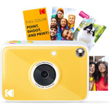 KODAK Printomatic+ Instant Print Camera (Yellow) 10MP,  RGB LED, Zink Photo Prints
