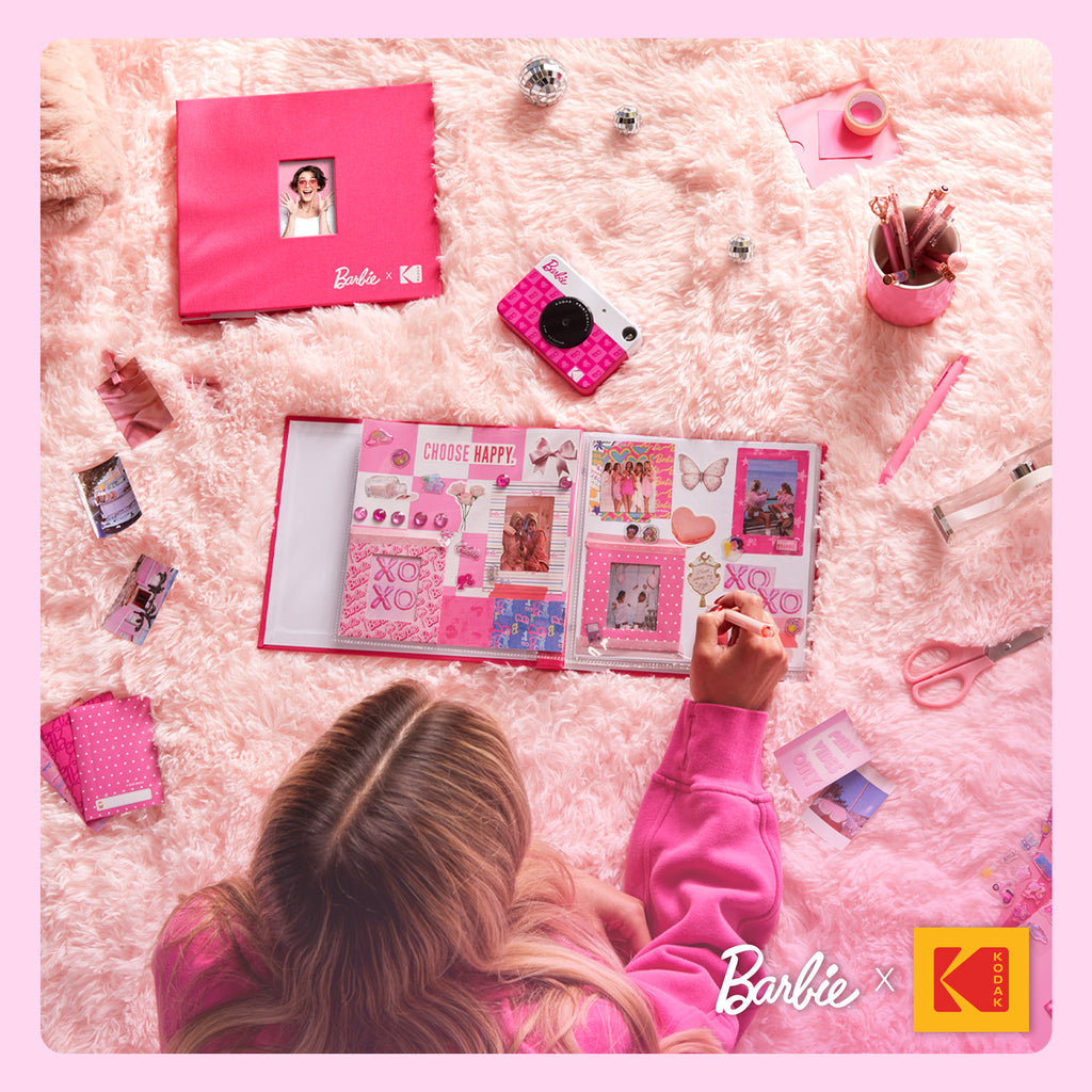 Barbie X Kodak Printomatic Appareil Photo Numérique Rose - Imprime Photos Autocollantes 2x3" 5MP - Idéal Pour Enfants Et Créatifs
