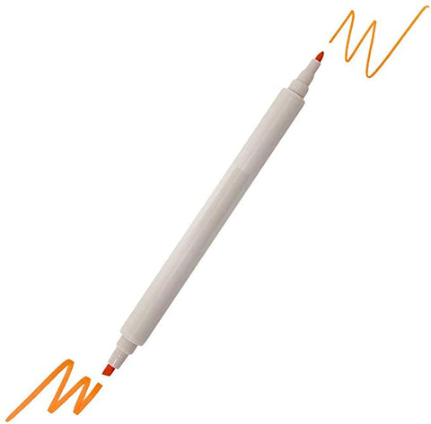 Two Marker Colorful Fine & Chisel Double Twin Tip Markers 12 Pack