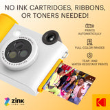 KODAK Smile+ Wireless Digital Instant Print Camera with Effect-changing Lens - White