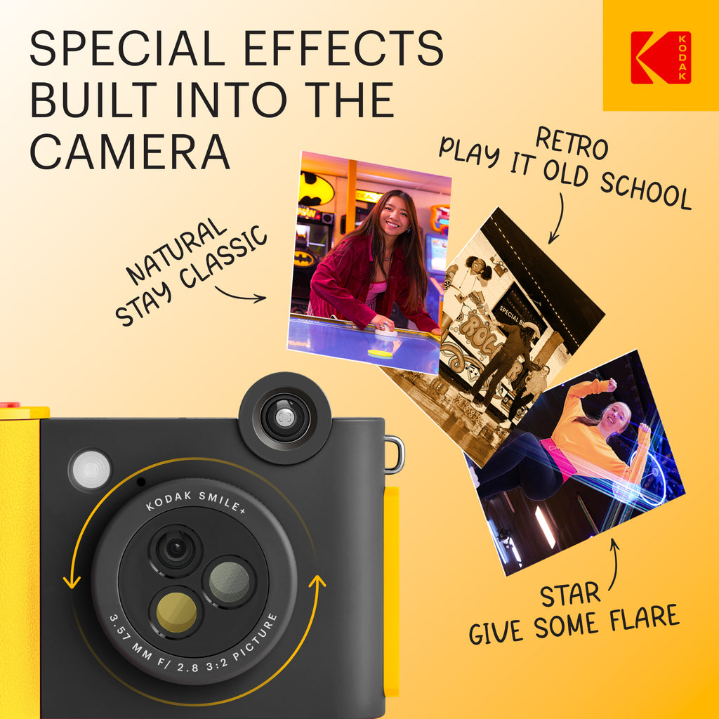 KODAK Smile+ Wireless Digital Instant Print Camera with Effect-changin ...